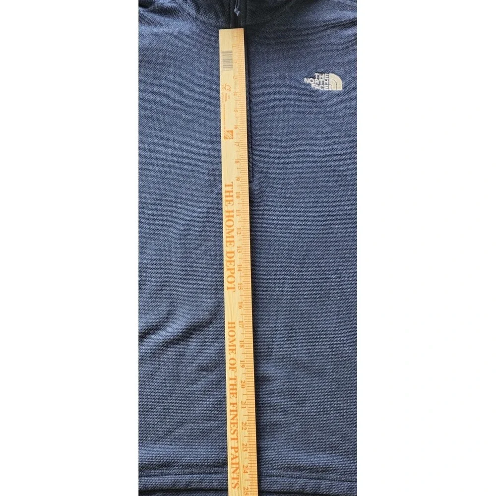 The North Face Men Blue 1/4 Zip Pullover Sweatshirt Size Xl